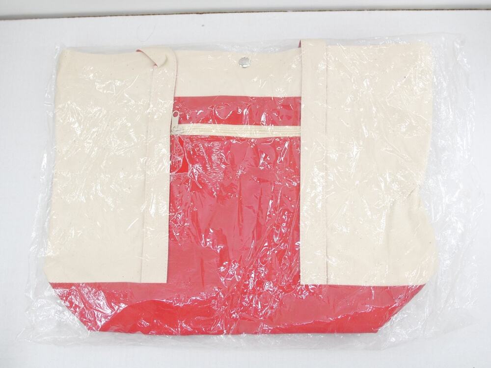 Tote Bag 18x14 in Red inner and outer pocket - BRAND NEW IN BAG